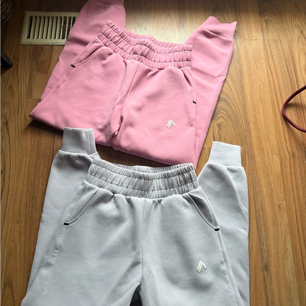 Alphalete Pink and Gray Women's Joggers